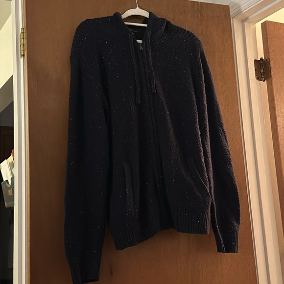 Men’s Marc Anthony Navy Zip Up Sweater - Picture 1 of 3